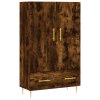 Skříň highboard kouřový dub 69,5 x 31 x 115 cm kompozitní dřevo