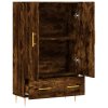 Skříň highboard kouřový dub 69,5 x 31 x 115 cm kompozitní dřevo