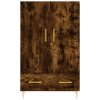 Skříň highboard kouřový dub 69,5 x 31 x 115 cm kompozitní dřevo