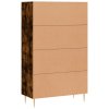 Skříň highboard kouřový dub 69,5 x 31 x 115 cm kompozitní dřevo