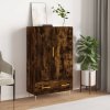 Skříň highboard kouřový dub 69,5 x 31 x 115 cm kompozitní dřevo