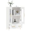 Skříň highboard bílá 69,5 x 31 x 115 cm kompozitní dřevo