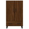 Skříň highboard hnědý dub 69,5 x 31 x 115 cm kompozitní dřevo