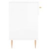 Botník bílý s vysokým leskem 102 x 35 x 55 cm kompozitní dřevo