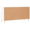 Botník bílý s vysokým leskem 102 x 35 x 55 cm kompozitní dřevo