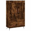 Skříň highboard kouřový dub 69,5 x 31 x 115 cm kompozitní dřevo