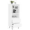 Skříň highboard bílá 40 x 36 x 110 cm kompozitní dřevo