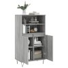 Skříň highboard šedá sonoma 60 x 36 x 110 cm kompozitní dřevo