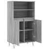 Skříň highboard šedá sonoma 60 x 36 x 110 cm kompozitní dřevo