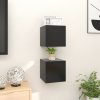 Nástěnné TV skříňky 2 ks černé 30,5x30x30 cm