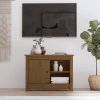 TV skříňka medově hnědá 70 x 36,5 x 52 cm masivní borové dřevo