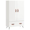 Skříň highboard lesklá bílá 69,5 x 31 x 115 cm kompozitní dřevo