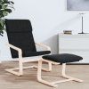Relaxační židle černá textil 351055