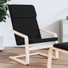 Relaxační židle černá textil 351055