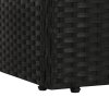 Zahradní postel černá 195 x 60 cm polyratan