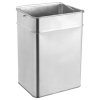 Hotelový odpadkový koš s popelníkem 45 l ocel černý