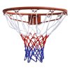 Sada basketbalové obroučky se síťkou oranžová 45 cm