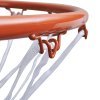 Sada basketbalové obroučky se síťkou oranžová 45 cm