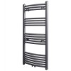 Šedý žebříkový radiátor obloukový ústřední topení 500 x 1 160 mm