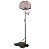Basketbalový koš černý 216–250 cm polyethylen 93656