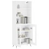Skříň highboard bílá 69,5 x 34 x 180 cm kompozitní dřevo