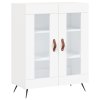 Skříň highboard bílá 69,5 x 34 x 180 cm kompozitní dřevo