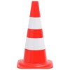 Reflexní dopravní kužely 20 ks červené a bílé 50 cm