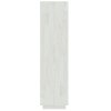 Knihovna / dělicí stěna bílá 40 x 35 x 135 cm masivní borovice