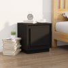 Noční stolky 2 ks černé 44 x 35 x 45 cm kompozitní dřevo