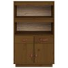 Skříň highboard medově hnědá 67x40x108,5 cm masivní borovice