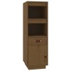 Skříň highboard medově hnědá 34x40x108,5 cm masivní borovice