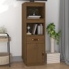 Skříň highboard medově hnědá 34x40x108,5 cm masivní borovice