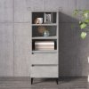 Skříň highboard betonově šedá 40 x 36 x 110 cm kompozitní dřevo