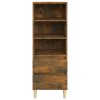 Skříň highboard kouřový dub 40 x 36 x 110 cm kompozitní dřevo
