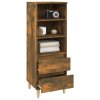 Skříň highboard kouřový dub 40 x 36 x 110 cm kompozitní dřevo