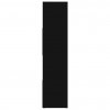 Knihovna / dělicí stěna černá 105 x 24 x 102 cm