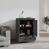 Skříň highboard šedá 83 x 41,5 x 100 cm masivní borové dřevo