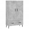 Skříň highboard betonově šedá 69,5x31x115 cm kompozitní dřevo