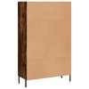 Skříň highboard kouřový dub 69,5 x 31 x 115 cm kompozitní dřevo
