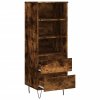 Skříň highboard kouřový dub 40 x 36 x 110 cm kompozitní dřevo
