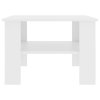 Konferenční stolek bílý 60 x 60 x 42 cm kompozitní dřevo