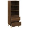Skříň highboard hnědý dub 40 x 36 x 110 cm kompozitní dřevo