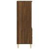 Skříň highboard hnědý dub 40 x 36 x 110 cm kompozitní dřevo