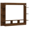TV skříňka hnědý dub 152 x 22 x 113 cm kompozitní dřevo