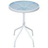 3dílný bistro set ocelový černý 43314