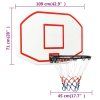 Basketbalový koš bílý 109 x 71 x 3 cm polyethylen 93662