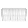 Gabionový koš pozinkovaná ocel 200 x 50 x 100 cm