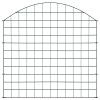 Obloukový zahradní plot 77,5 x 78,5 cm zelený 146103