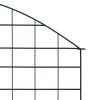 Obloukový zahradní plot 77,5 x 78,5 cm zelený 146103