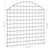 Obloukový zahradní plot 77,5 x 78,5 cm zelený 146103